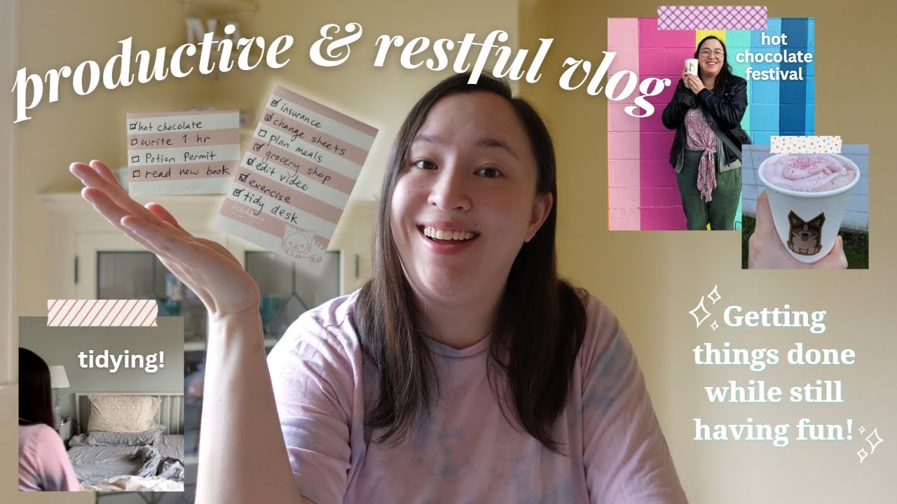 Productive & Restful Vlog // tackling chores while having fun too!