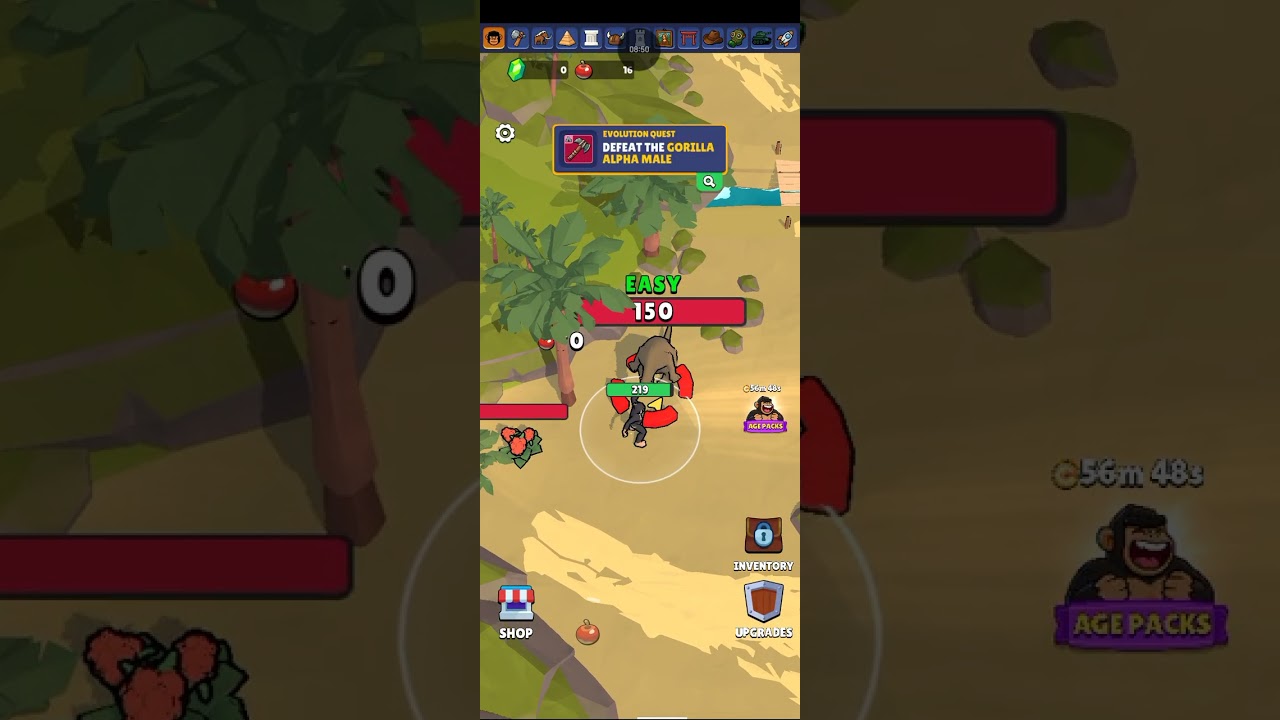 Evolution: Cap 1, Defeat Gorilla 🦍 Alpha Male. 