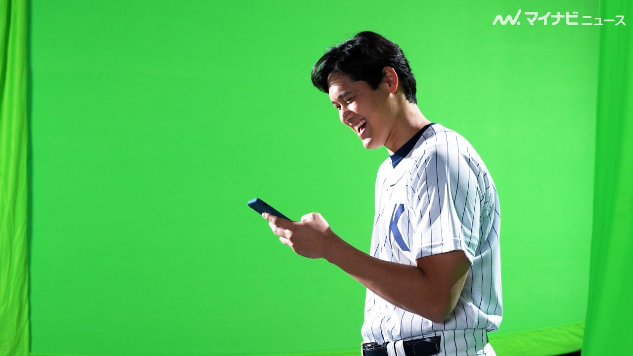 大谷翔平、ゲーム内の“僕vs.僕”に爆笑！実際のパワーは「SSSくらい」とニッコリ回答