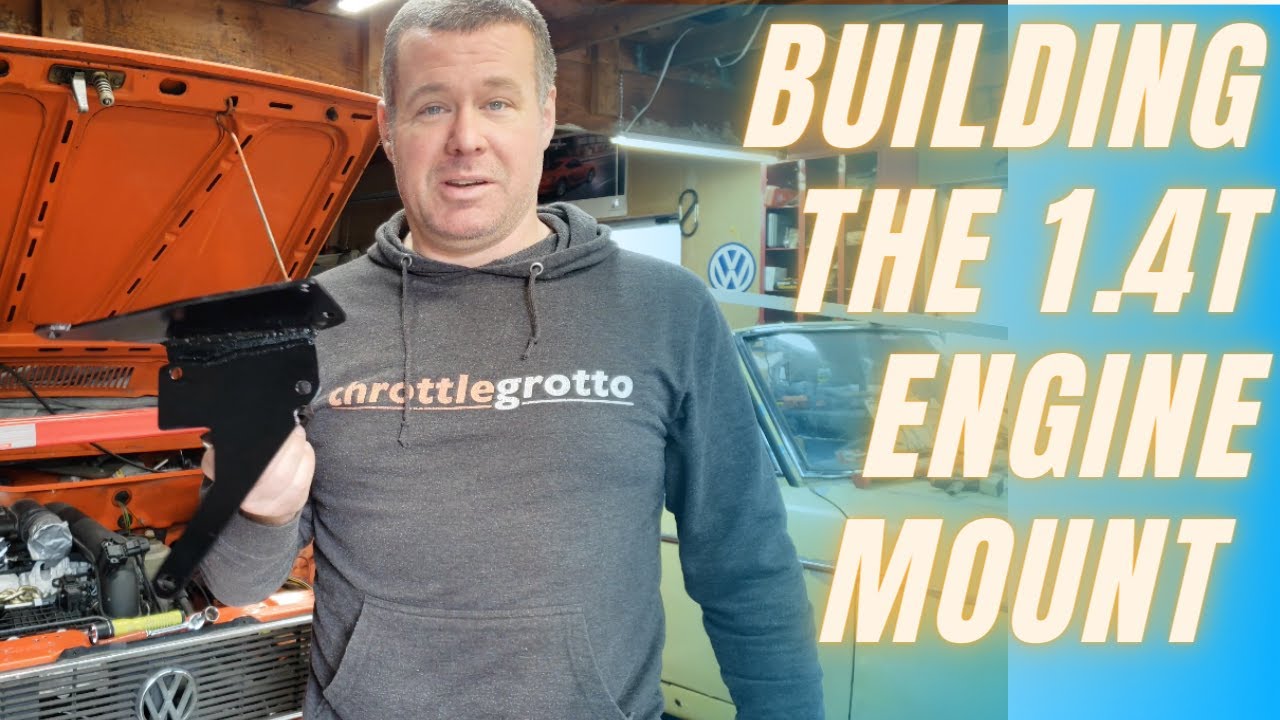 Custom 1.4t passenger side engine mount for the 1975 VW rabbit - ep #59