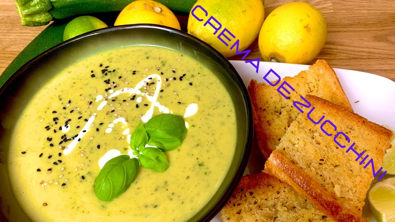 Sopa Crema de Zucchini | Sopa Crema de Calabacin | Receta facil y saludable