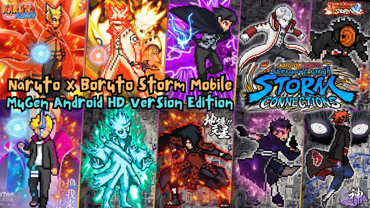 NEW‼️ NARUTO X BORUTO STORM CONNECTIONS MUGEN ANDROID OFFLINE - BEST HD CHARACTERS ULTIMATE EDITION🔥