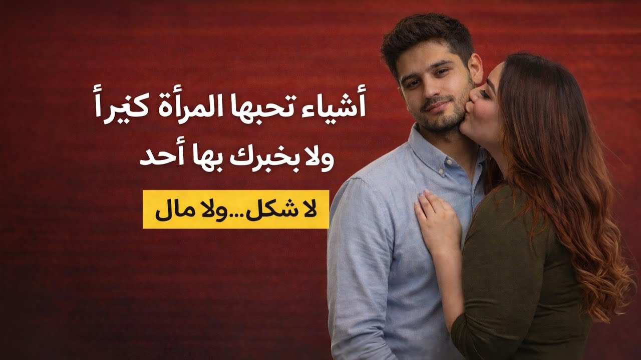 10 أشياء تحبها المرأة كثيرًا، إذا فعلت واحدًا منها فقط ستنجذب إليك أي امرأة، لا مال ولا مظهر.