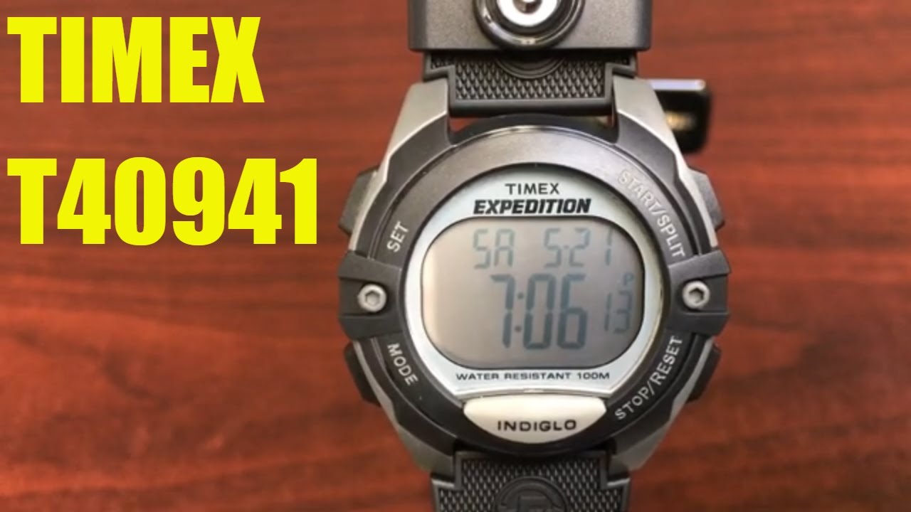 Timex Expedition Classic Grey Resin Digital Watch T40941
