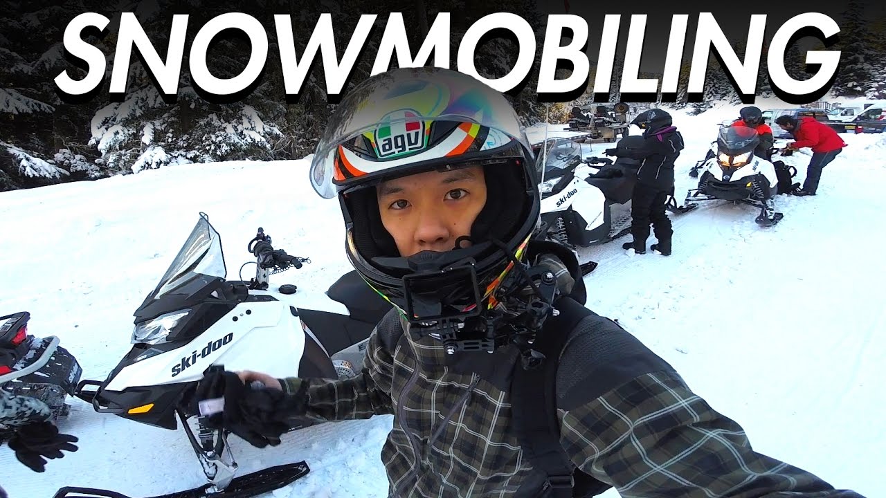 First Time on a Snowmobile - Vlog #28 - LIFE OF BRI