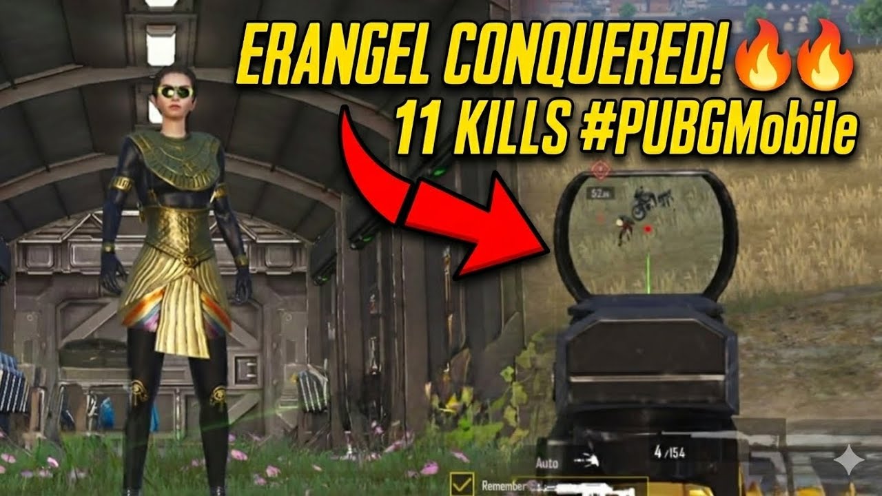 PUBGMobile😎ERANGEL CONQUERED! 👑 #1 WINNER WINNER