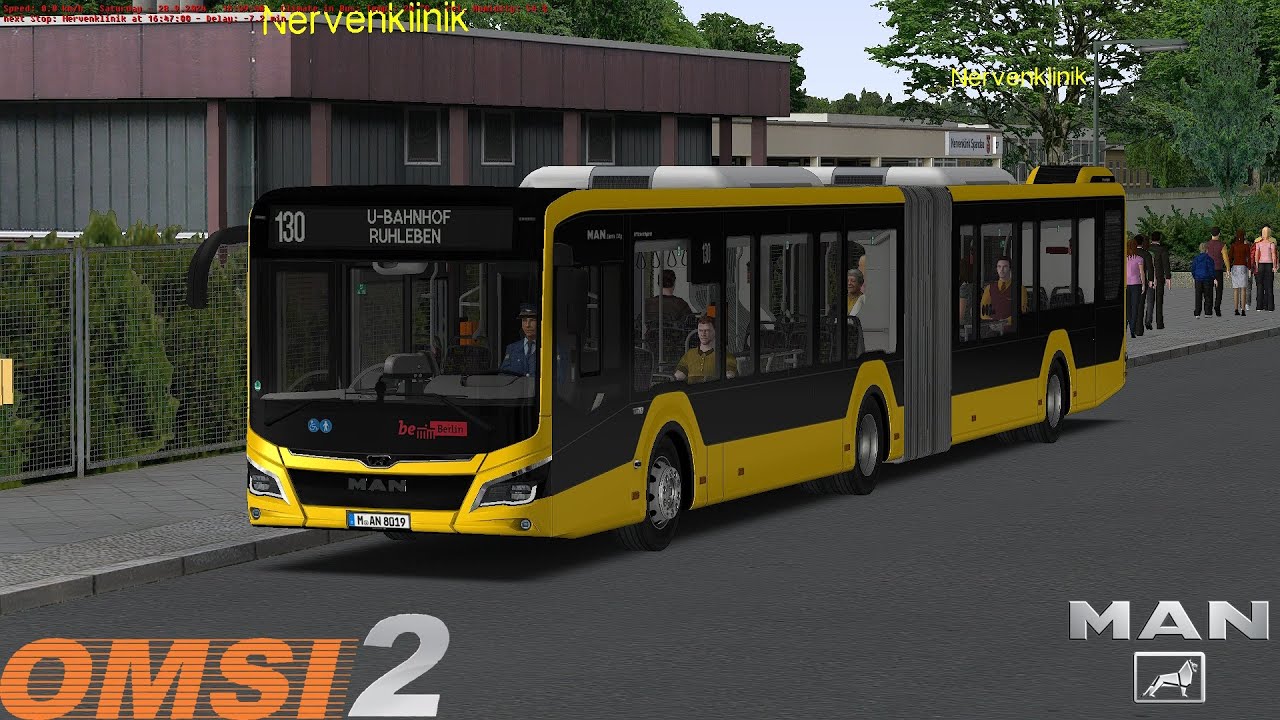 Omsi 2 - Berlin Spandau - Line 130 - MAN New Lion's City 18C