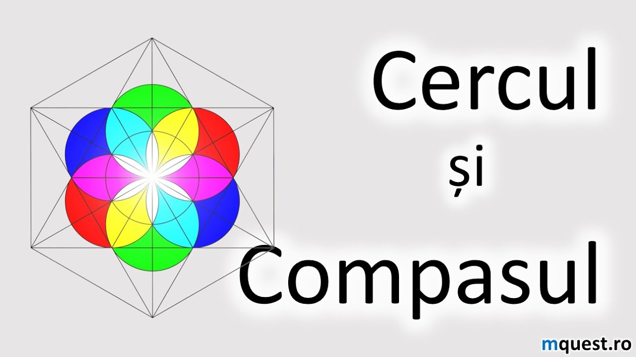 Cercul si compasul, matematica clasa a V-a