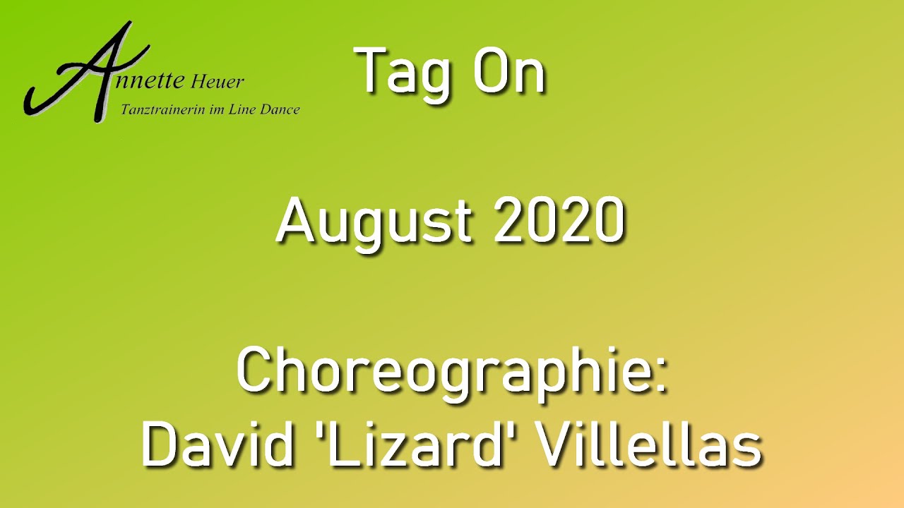 Tag On - Line Dance (Demo und Anleitung)