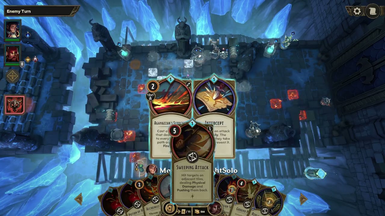 Raknar fight, 2nd campaign, 2 characters, Mage + Fighter