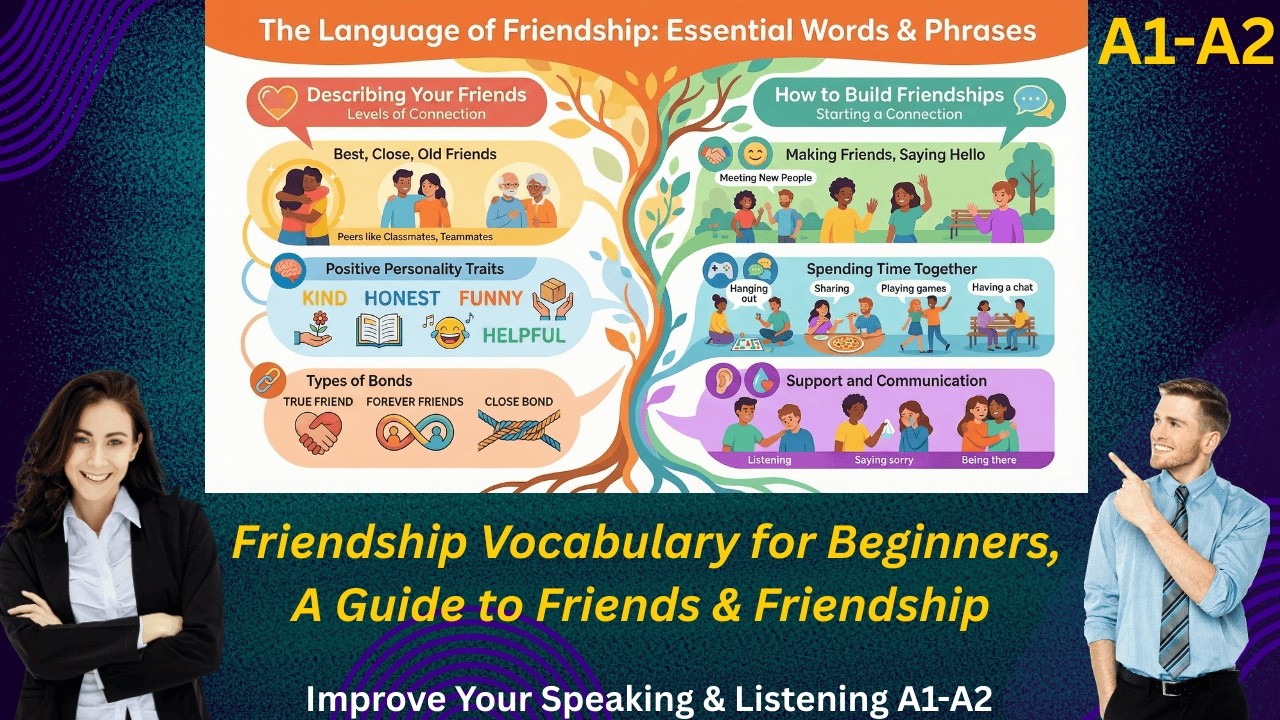 Friendship Vocabulary for Beginners | A Guide to Friends & Friendship