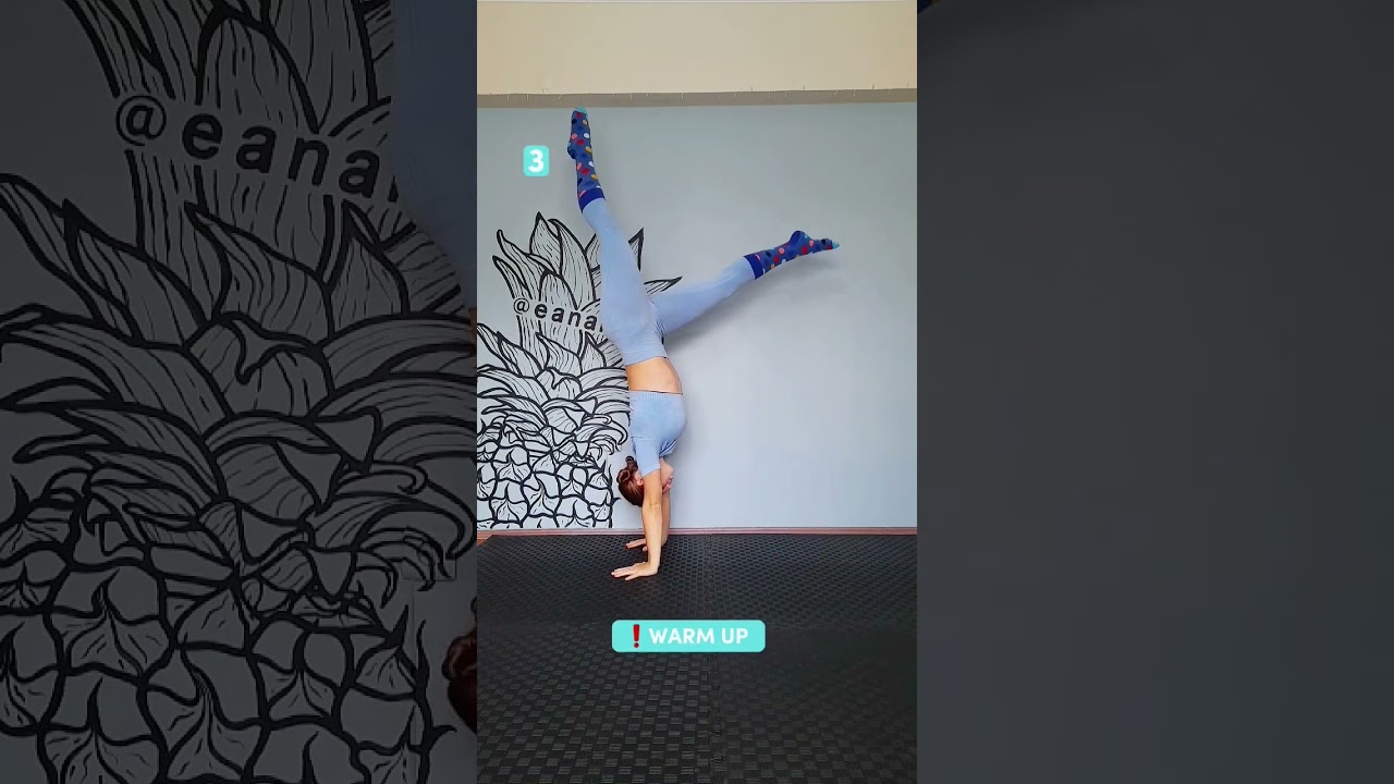 Easy Handstand tutorial 👍 #homeworkout #yoga #tips #tutorial #gymnast #handstand #practice #shorts