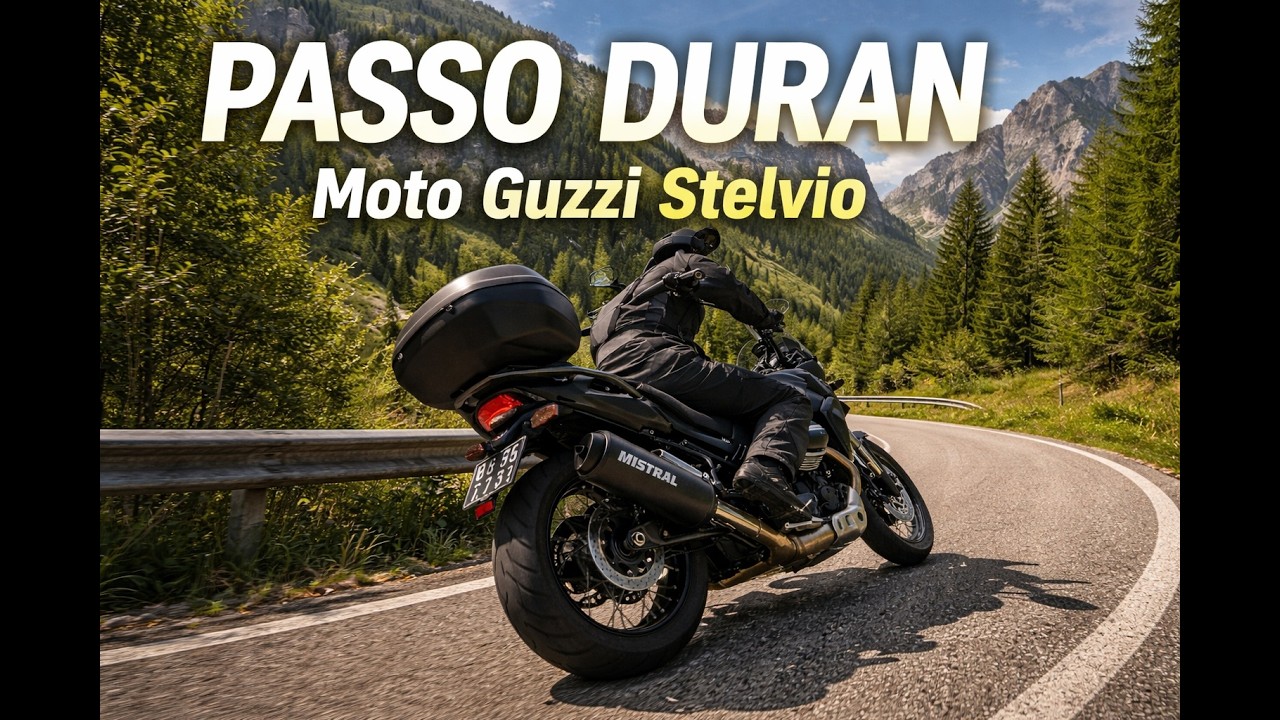 Passo Duran Ride | Moto Guzzi Stelvio with Mistral Exhaust – Pure Raw Sound
