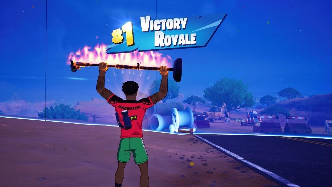 *NEW* ITOONSPEED REACTIVITY ON ISHOWSPEED SKIN IN FORTNITE PS5 + A VICTORY ROYALE WIN! (SOLO)