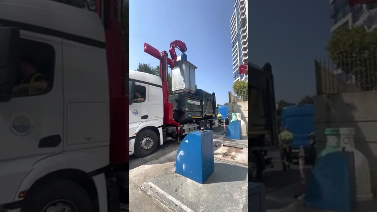 Çaça (çok amaçlı çöp toplama aracı) Sarıyer Belediyesi yer altı 5 m3