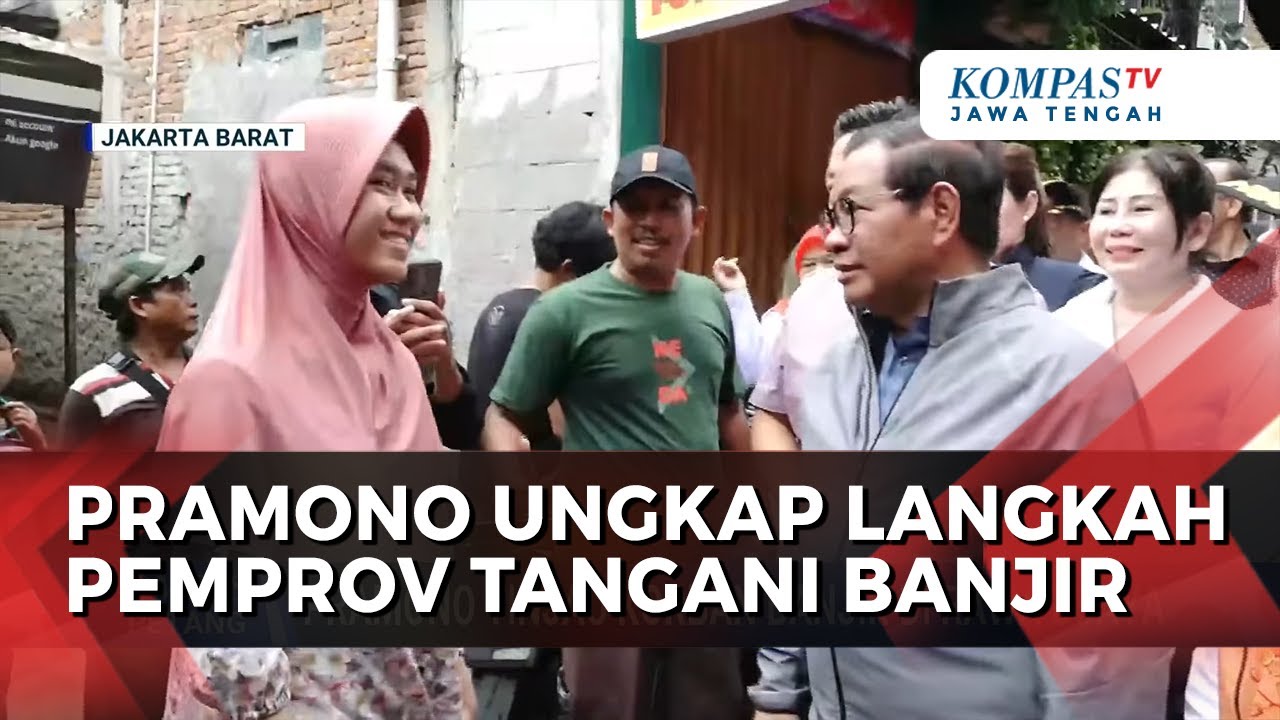 Pramono Tinjau Korban Banjir di Rawa Buaya