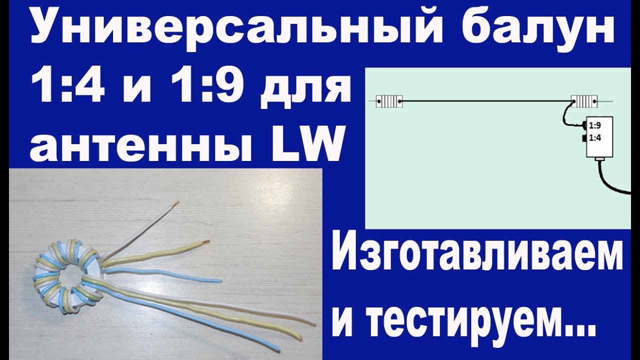 Универсальный балун для ANT LW