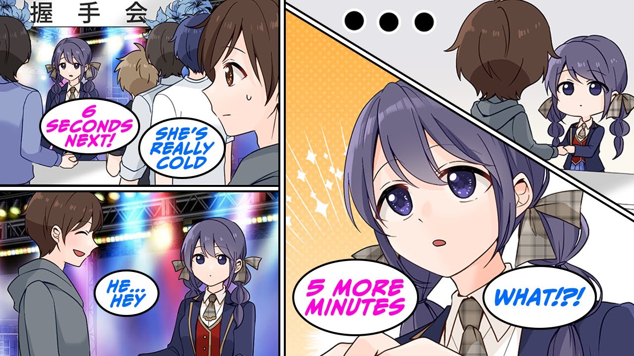 [Manga Dub] My favorite idol is cold and lets go of her fan's hands after just 2 seconds [RomCom]