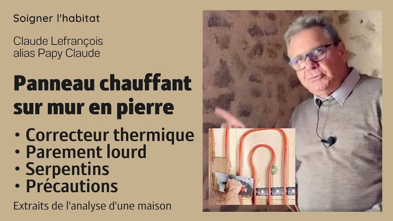 Chauffage par panneau rayonnant sur correcteur thermique et à effusivité correcte.