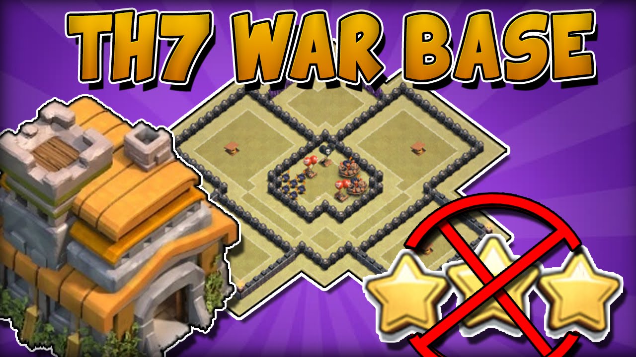 Diseño Anti 3 estrellas TH7 + REPLAYS | Guerra de Clanes | Best anti 3 stars th7 war base