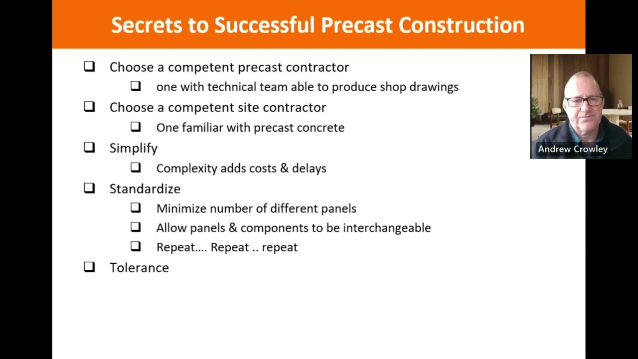 Secrets to Successful Precast Construction Part 2 - Practical Tips
