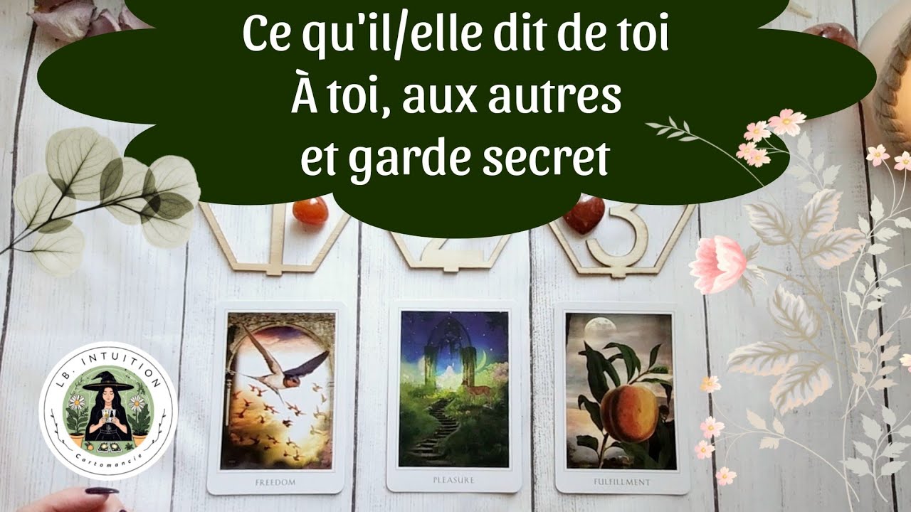 Ce qu'il / elle dit de vous, à vous, aux autres et garde en secret? Guidance sentimentale