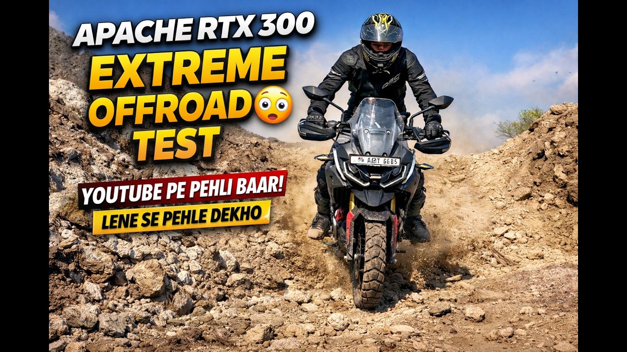 TVS Apache RTX 300 Extreme Off-Road Test | Aisa Off-Road Test Kisi Ne Nahi Kiya! || Video-62||