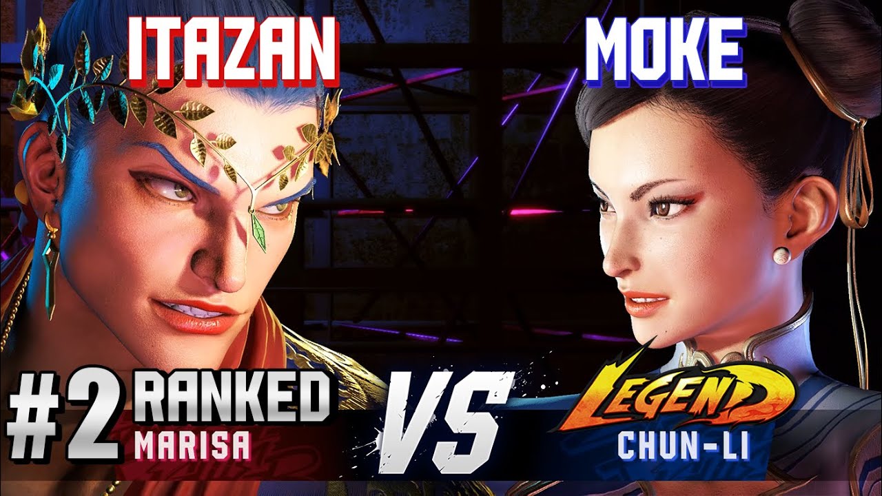 SF6 ▰ ITAZAN (#2 Ranked Marisa) vs MOKE (Chun-Li) ▰ High Level Gameplay