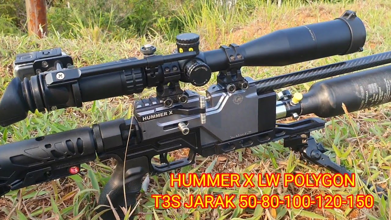HUMMER X TACTICAL LW POLYGON‼️T3S JARAK 50-80-100-120-155 MAE SLUG 15,6 GR‼️MLK BAPAK RAMANG JATIM