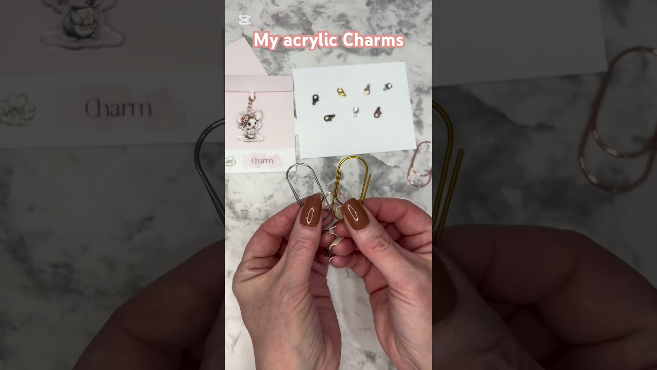 My acrylic Planner Charms - Watercolour Plans #planneraccessories #plannersupplies #charms