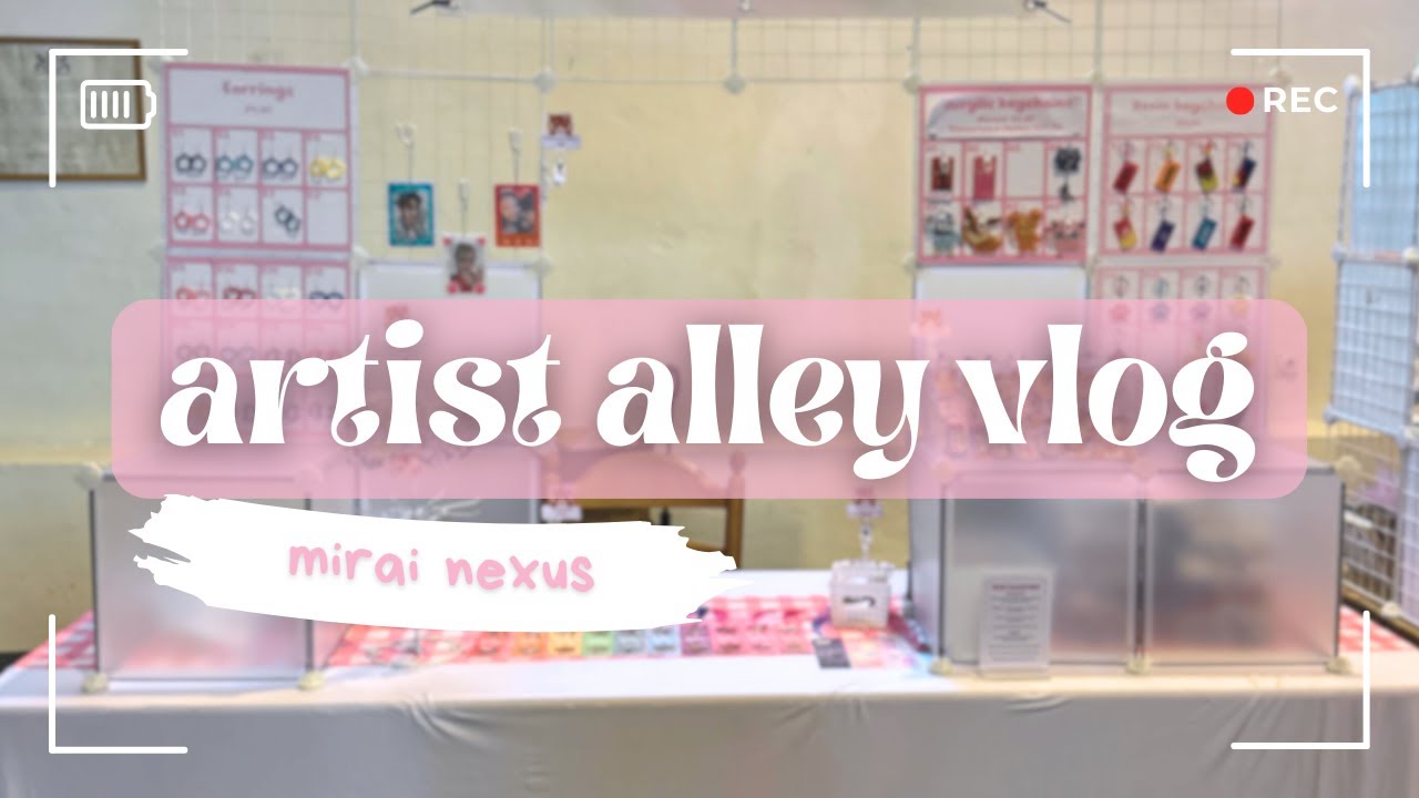 Selling as an artist at Mirai Nexus! | artist alley vlog