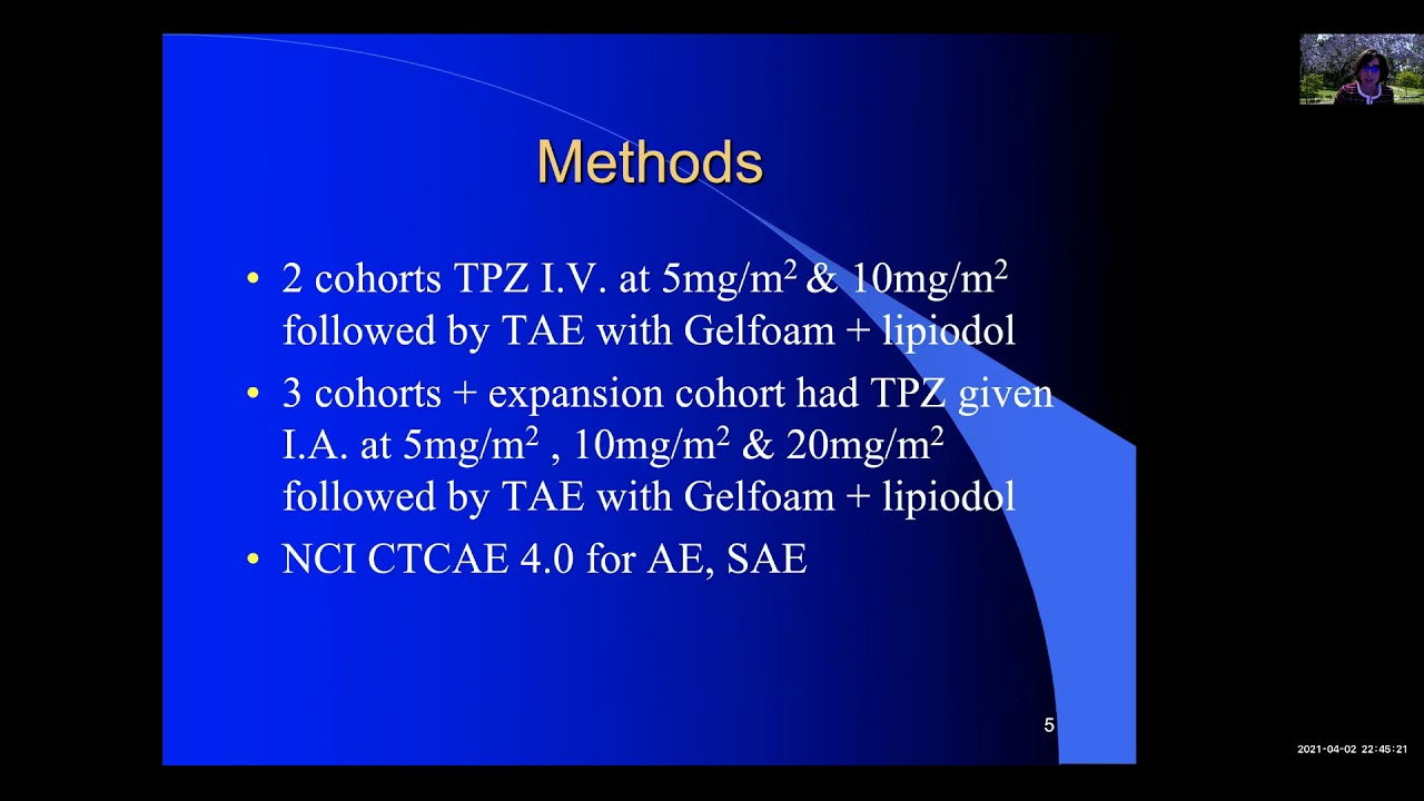 Tirapazamine embolization for unresectable hepatocellular carcinoma - Video abstract [ID 304275]