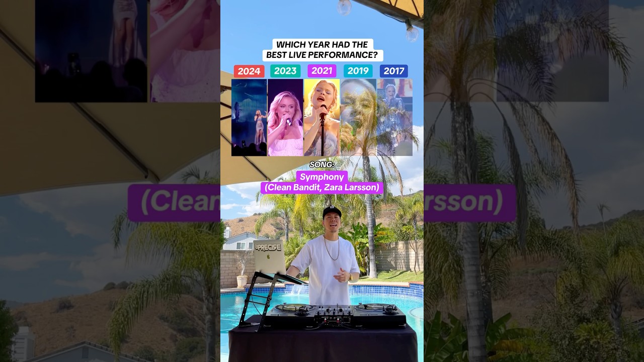 Which live performance of &ldquo;Symphony&rdquo; by Zara Larsson & Clean Bandit was best? 🎤
