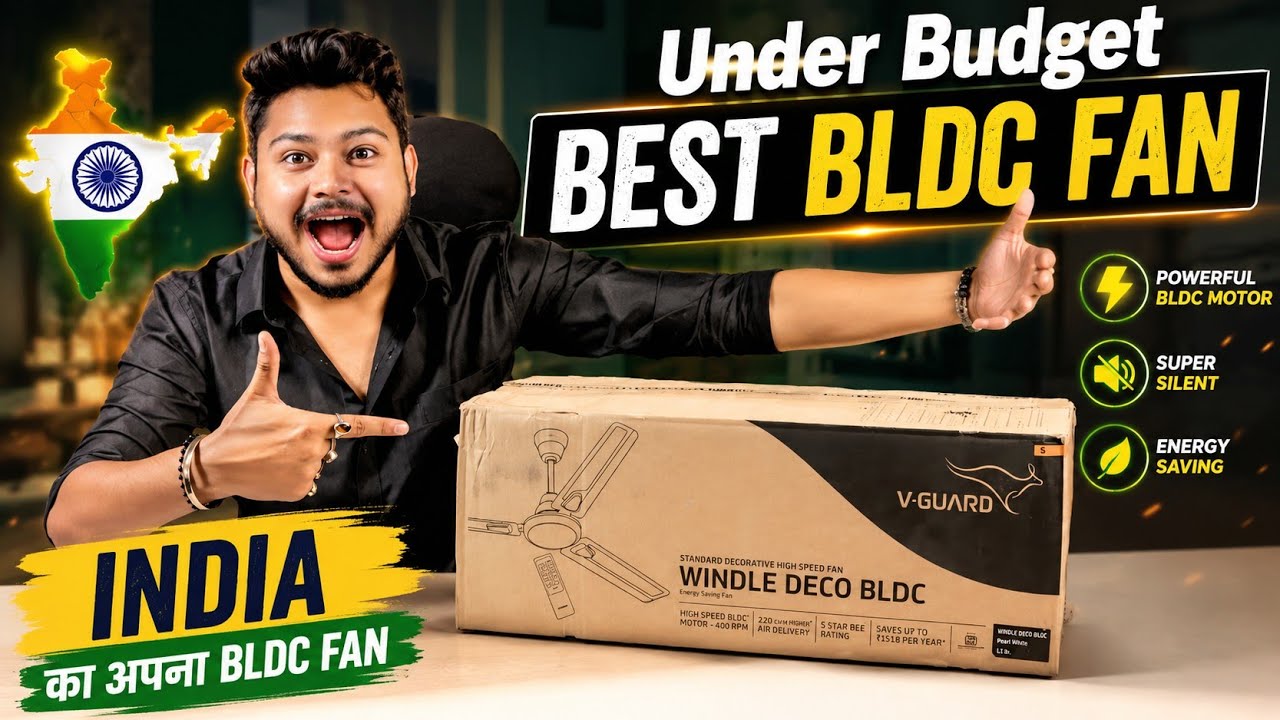 V Gaurd Windle Deco BLDC Fan Review 🔥| Best Budget BLDC Ceiling Fan 2025 | Best Ceiling Fan 2025