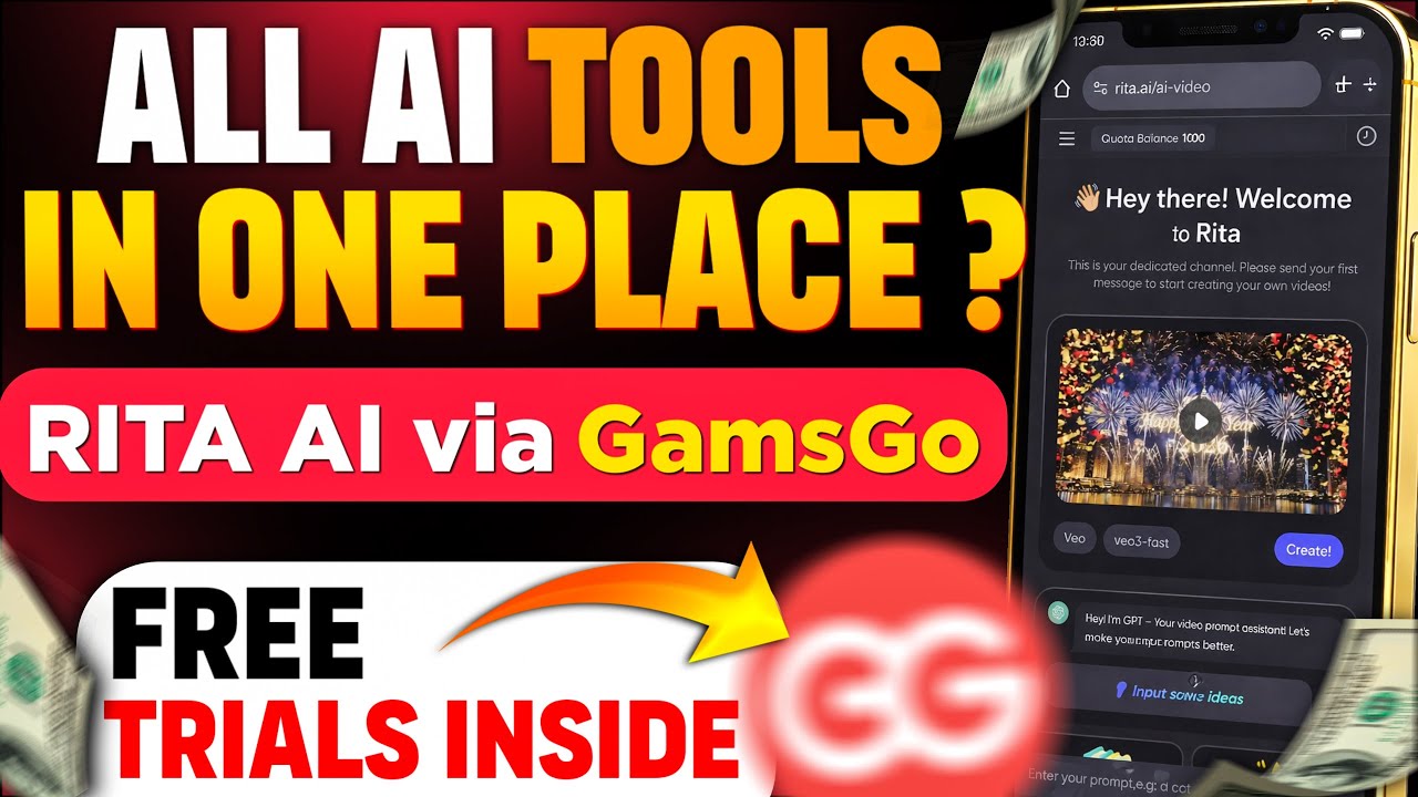 One Subscription, Multiple AI Tools | Rita AI Full Demo via GamsGo