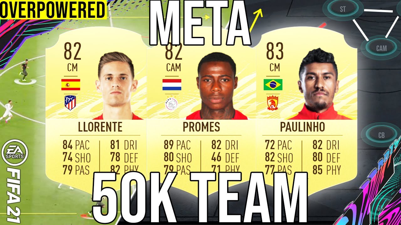 BEST META 50K STARTER TEAM (BEAST PLAYERS) SQUAD BUILDER TO GET MORE WINS! - FIFA 21 Ultimate Team
