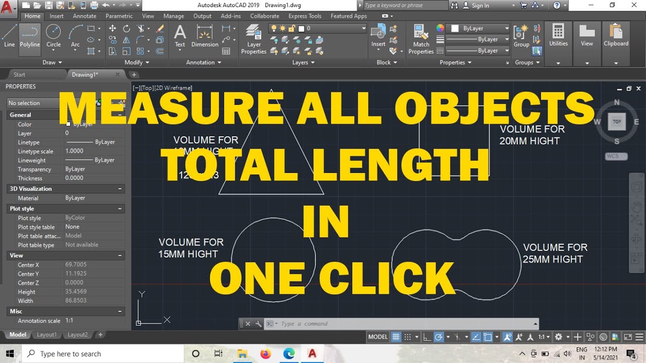 ИЗМЕРЬТЕ ОБЩУЮ ДЛИНУ НЕСКОЛЬКИХ ЛИНИЙ ОДНИМ ЩЕЛЧКОМ В AUTOCAD