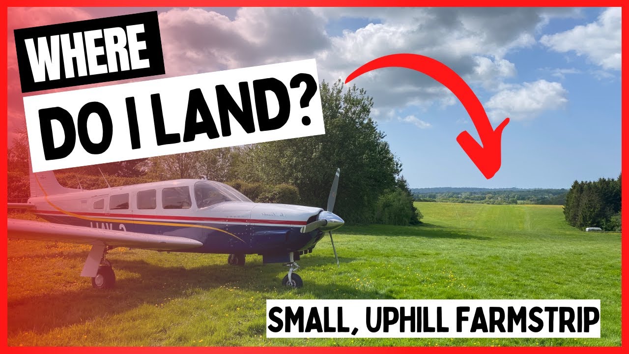 OFFSET APPROACH and TRICKY LANDING! Piper PA32R-300 into SPILSTEAD FARM [HD Pilot VLOG | ATC Audio]