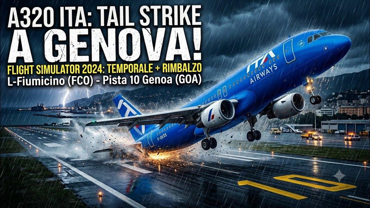 Faccio Tail-Strike a Genova LIRF Fiumicino to LIMJ Sestri