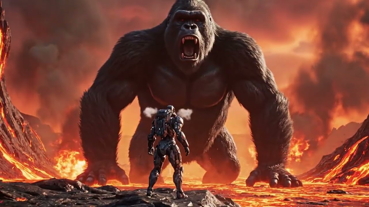 The volcanic monster rises - Will King Kong have enough strength?