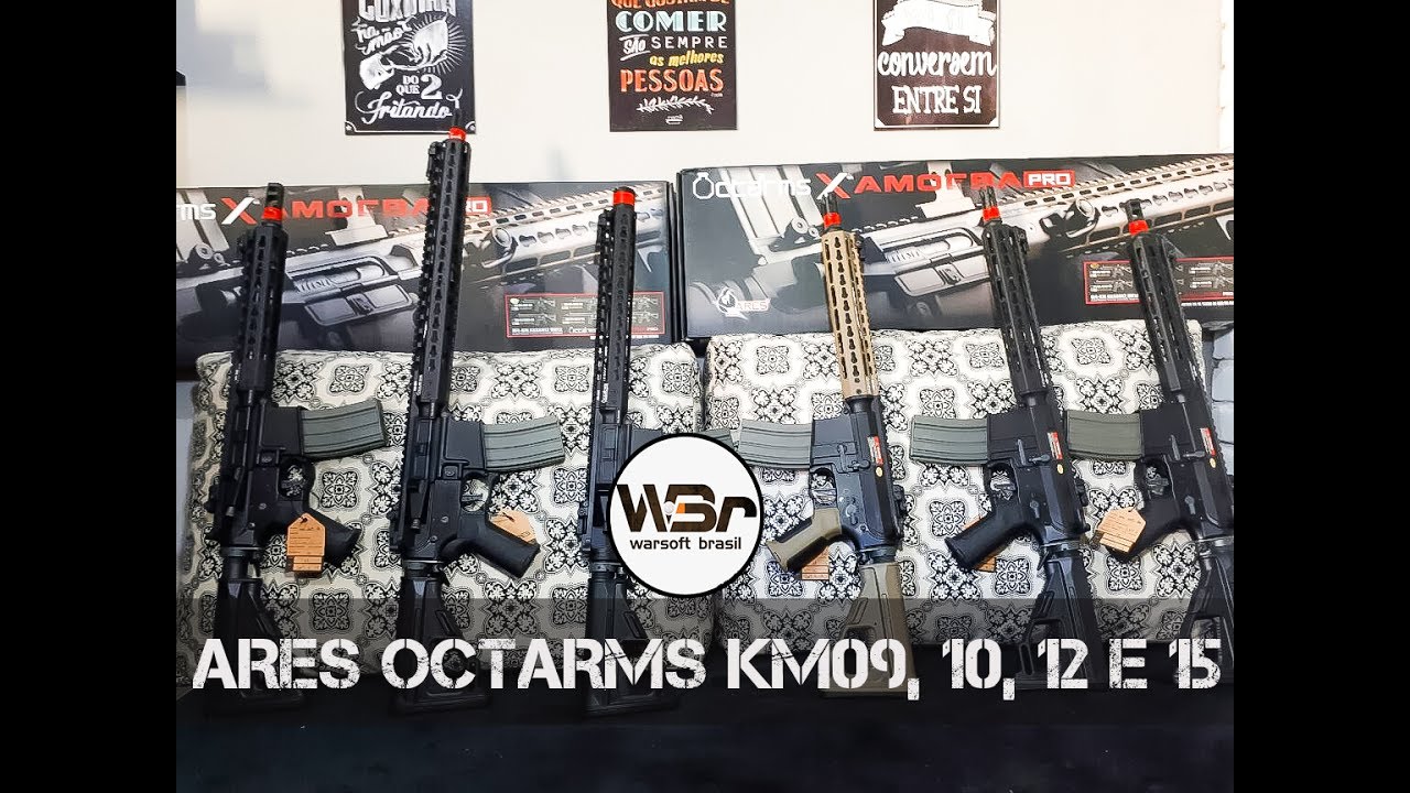 REVIEW PT-BR / ARES OCTARMS KM09, KM10, KM12 e KM15 - WARSOFT BRASIL