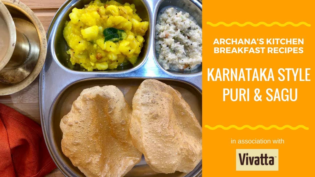 Karnataka Style Puri Saagu & Filter Coffee - Breakfast Recipes by Archana's Kitchen