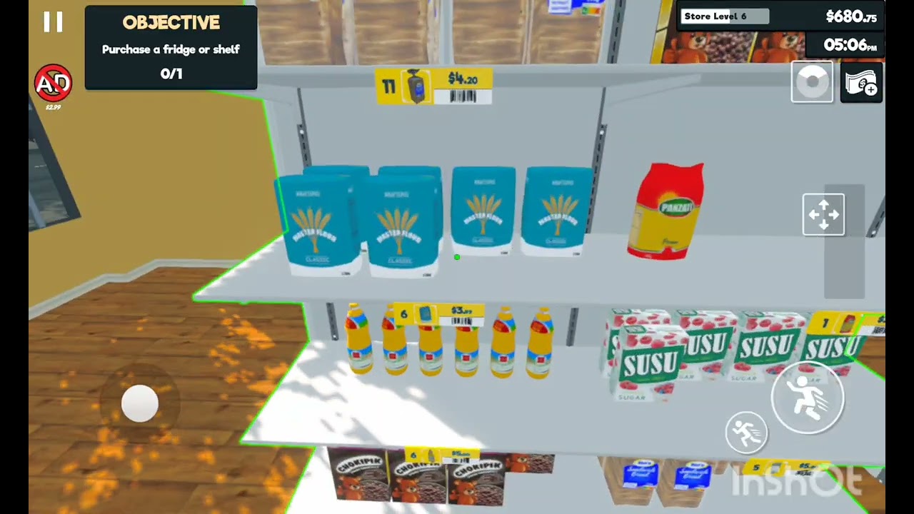 خەریکی گەورەکردنی دوکانەکەمم supermarket simulator 
