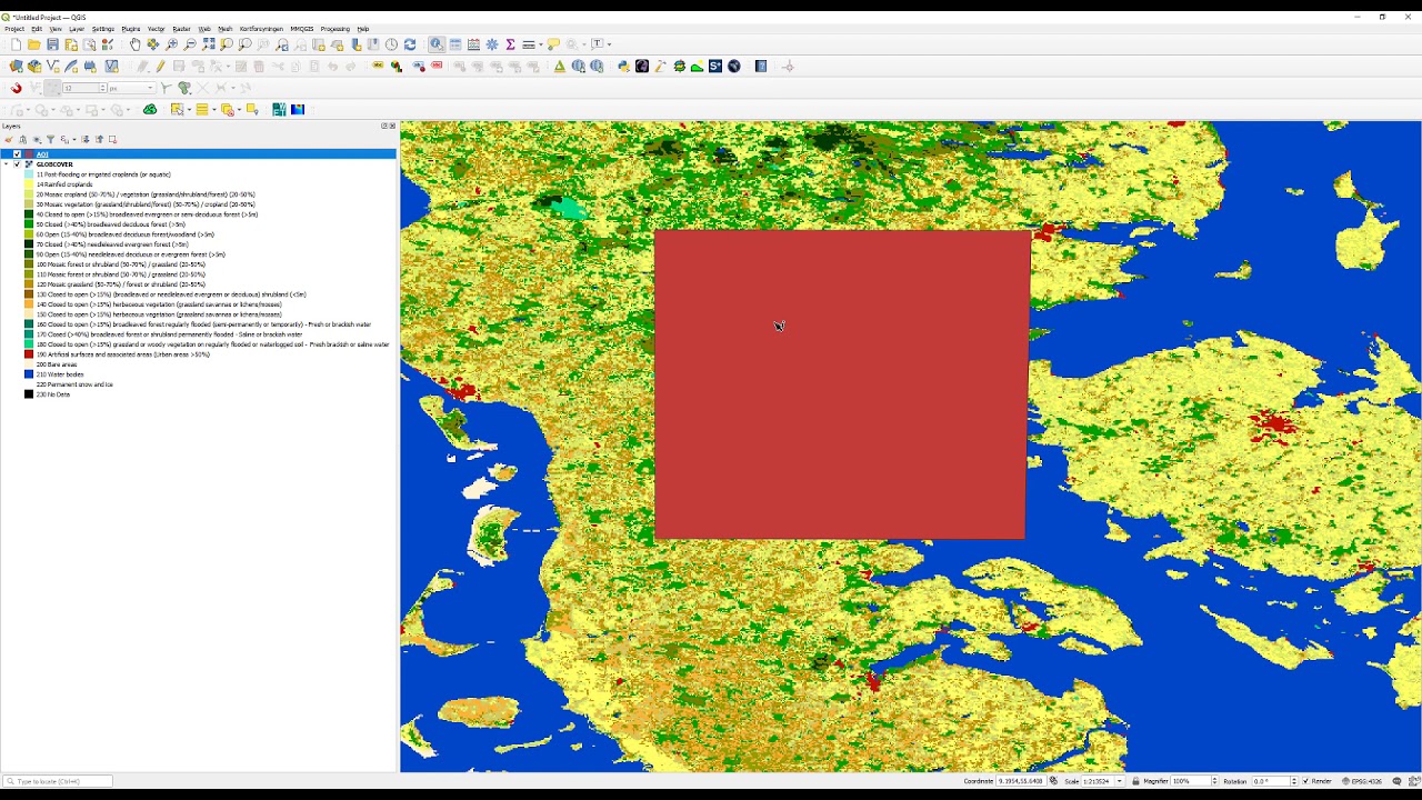 How to download and process land use data (GlobCover)