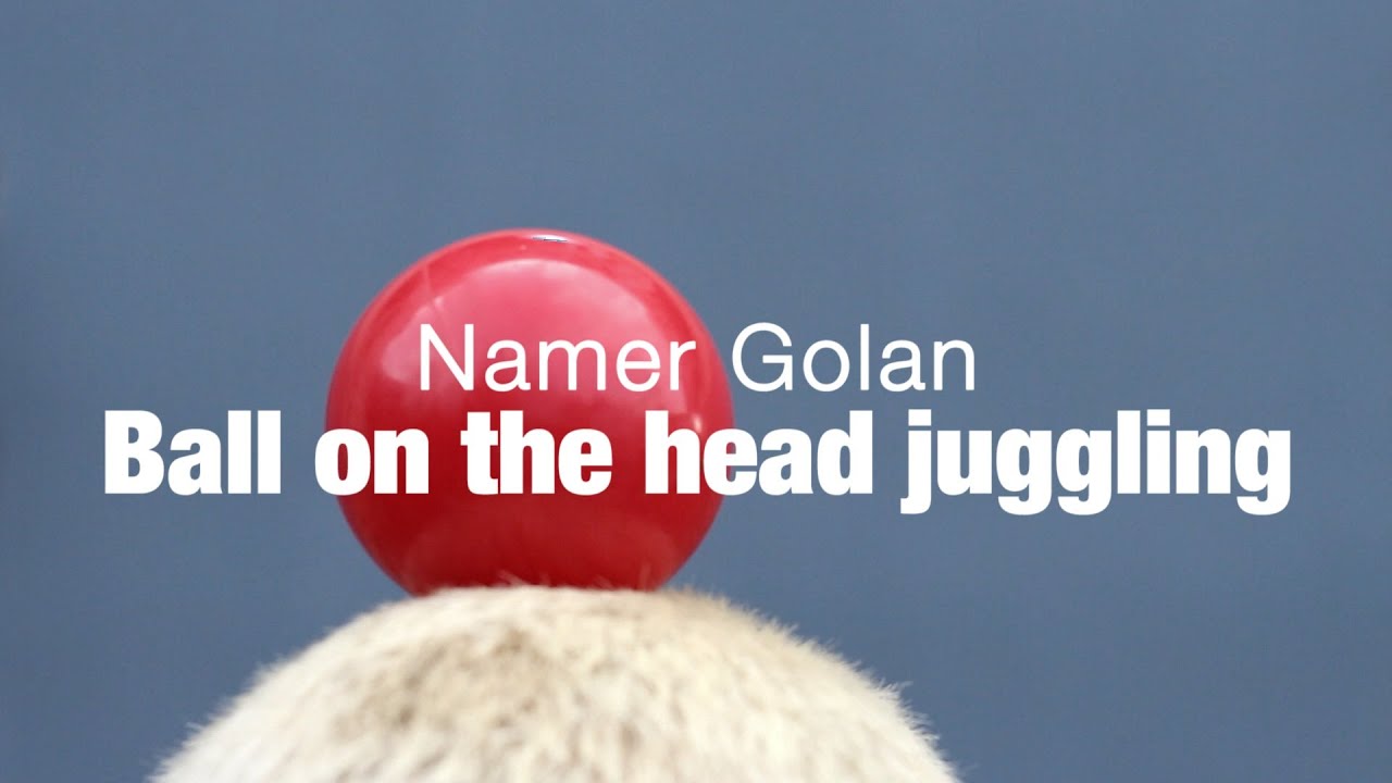 Ball on the head juggling