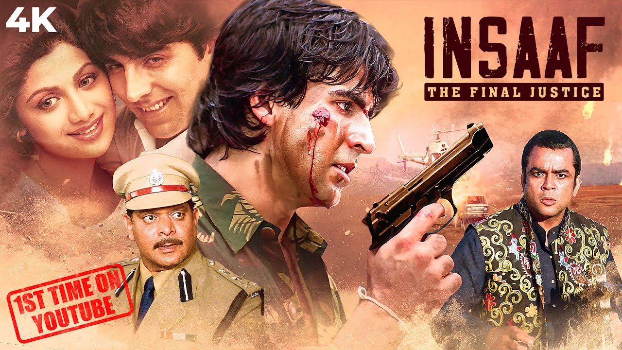 Insaaf (1997) Full Hindi Movie (4K) Akshay Kumar & Shilpa Shetty | Paresh Rawal | Bollywood Action