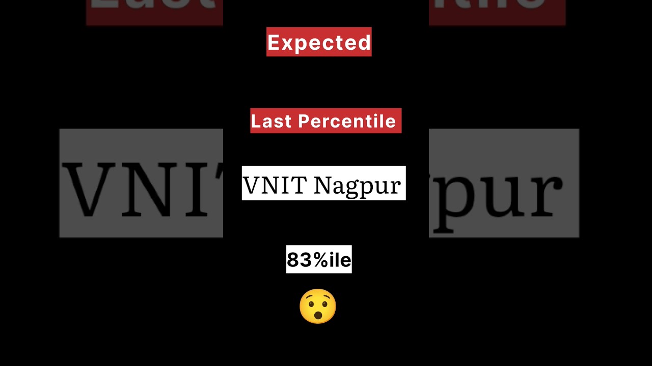 VNIT at 83%ile ?? | NITs at Low Percentile 🔥 | JEE Main 2024 #jeemains #iit #nit #ytshorts #viral