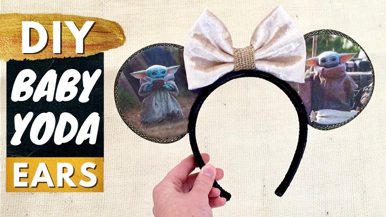 DIY No-Sew Baby Yoda Mouse Ears | The Child, The Mandalorian-Inspired