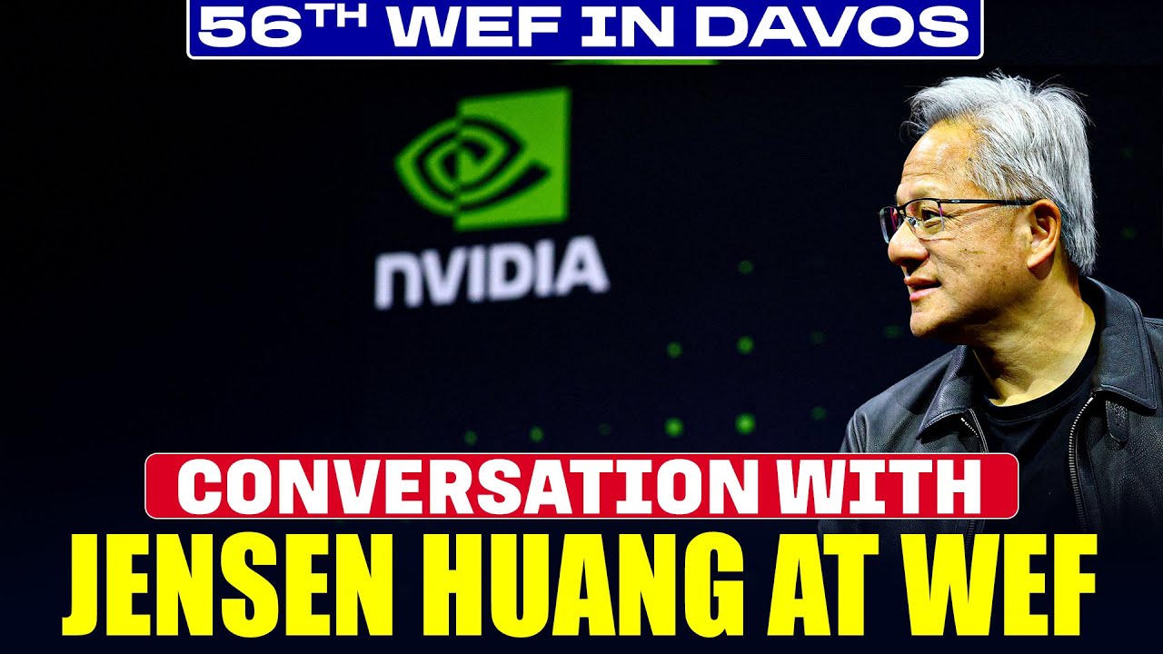 LIVE: Conversation with NVIDIA CEO Jensen Huang at World Economic forum | Davos | AI