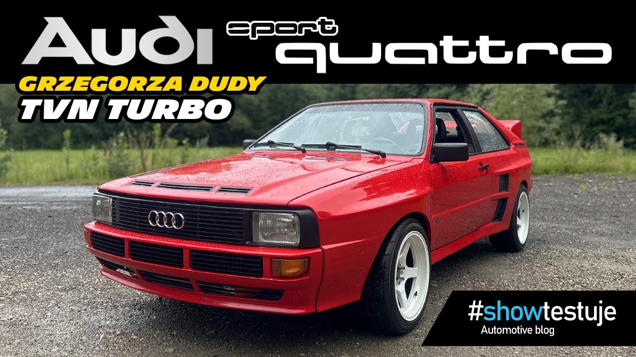 Audi Sport quattro, czyli jeżdżę projektem Grzegorza Dudy z TVN Turbo [ #showtestuje ] VLOG 4K